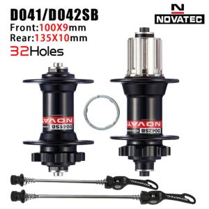 Novatec Mountain Bike Hub D041SB D042SB 28/32/36 Holes Disc Card Brake MTB Bicycle Hub Bearing Front/Rear 8/9/10/11 Speed