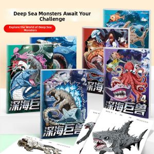 JUANJUANYUN | Interesting Marine Life Children Cartoon Comic Sketch Tracing Painting Book