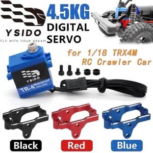 Xe Điều Khiển Từ Xa Tỷ Lệ 1/18 TRX4M Servo Siêu Nhỏ Chống Nước 4.5kg Kèm Giá Đỡ Dành Cho Xe RC Crawler Bronco Defender Nâng Cấp Servo Kim Loại