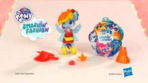 My Little Pony Smashin Fashion Set ( Rainbow Dash / Twilight Sparkle / Sunset Shimmer ) 100.0% Original