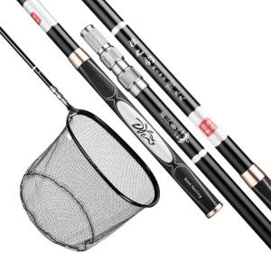 JIAZHIDIAO | Ultra-light Super-hard Telescopic Fishing Net Set