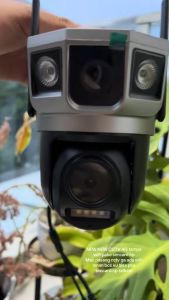 V380 Pro tampa wifi tiga layar 4G simcard WiFi Video 12MP CCTV Home Security Camera Outdoor Waterproof.