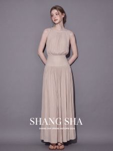 SHANGSHA | Elegant Stylish French Sleeveless Dress