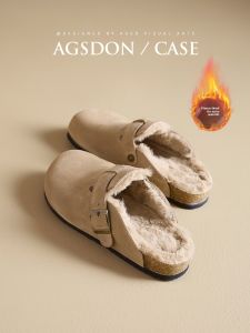 Agsdon | Dép Bông Lót Nỉ Đế Dày Cho Tuyết