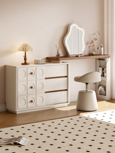 YANGYING | Creamy Style New Dressing Table Storage Cabinet
