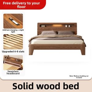 WQIN | Vintage Style Solid Wood Bed