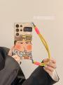 Samsung S25 Ultra Phone Case Full Cover Spring New Model Women's Handheld Lanyard Cord TPU Cute Cartoon Korean Style. 