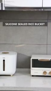 5/10 KG Rice Storage Box Grain Container Household Cereal Rice Bucket Insect and Moisture Proof Sealed Kitchen Organizer