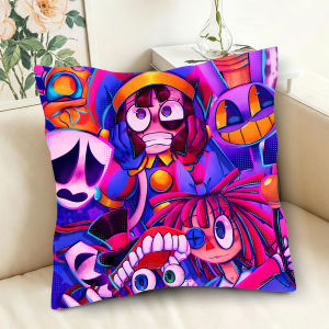 In 2 Mặt Vỏ Gối Anime Hoạt Hình Thời Trang Ghế Sofa Đệm Kỹ Thuật Số Xiếc Đơn Giản Pillowslip Cho Trang Trí Nhà