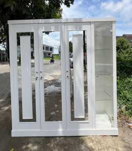 Restock Lemari Luxury / lemari pakaian+rak tas & hijab / COD free ongkir serang cilegon kab tanggerang