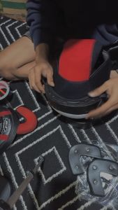 Busa Helm Bogo Jpn Pipi S M L Kancing Besi Plastik Custom Half Face
