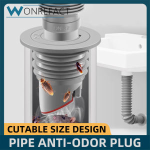 90° Sealed Drain Switch Round Deodorant Sealing Basin Cover Deodorant Sealing Floor Drain Plug deodorant