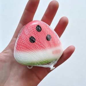 Vaseline Filled Giant Cheese Squishy Toy ADHD Soft Slow Rising Squeeze Ball Food Shape Fidget Stress Relief Sensory Toy