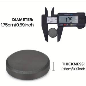 Nam Châm Ferrite Tròn Nhỏ Màu Đen 15x3mm/18x3mm/18x5mm/25x5mm Nam Châm Vĩnh Cửu Nam Châm Tủ Lạnh Thép Carbon