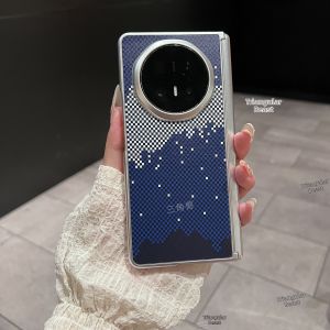 Design Fiber Wave Pattern Phone Case for Honor Magic V6 Shockproof Full Protection