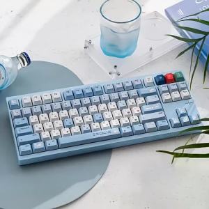 Original Cute Fox Keycaps Dye-Sublimation Cherry Profile PBT Keycap Sets Small Font Keycaps For MX Mechanical Keyboard