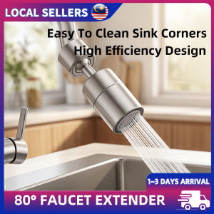 Faucet Extender Aerator 22/24mm Adapter 360° Swivel 2-Mode Kitchen Basin