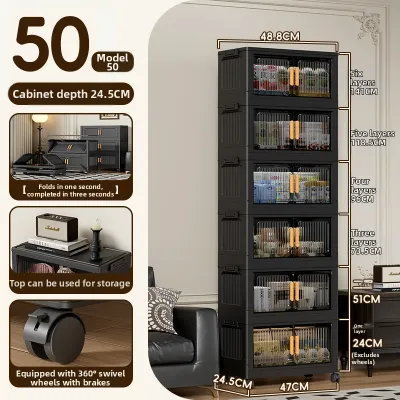 KAIPAQI | Moveable Multi-layer Storage Cabinet