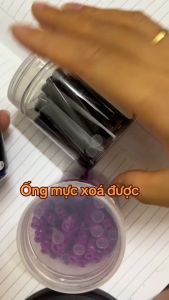 Hộp 30 Ống Mực Bút Máy Tẩy Xóa Được 0025 - Đường Kính 3.4mm Gia Nguyễn -- Mực Xanh Tím Đen Cho Bút Tẩy Xóa - Lazada