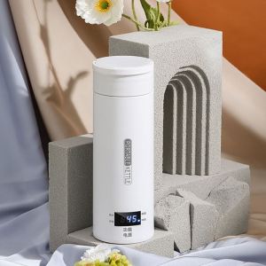 Pemanas Air Listrik Mobil & Portable Thermos Kettle 500 ml
