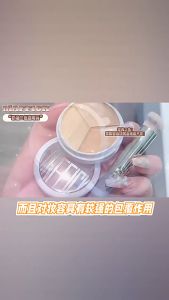[Ready Stock+COD] MAFFICK Light and Flawless Tri-color Concealer To Cover Spots Acne Marks Dry Skin Oily Skin Foundation Sawu