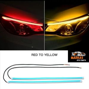 Lampu Led Alis DRL 60cm Welcome Light Sein Running Strip Fleksibel Waterproof Sign Sen Jalan 2pcs (1set)