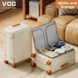 VCC | Front-Opening Multi-functional Aluminum Frame Password Lock Luggage 20 Inch