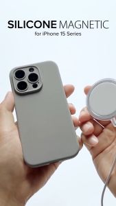 RINGKE® SILICONE MAGNETIC Compatible iPhone 15 Pro Max/ 15 Pro SoftFeel MagSafe Shockproof Flexible Matte TPU Full Protect Cover Case