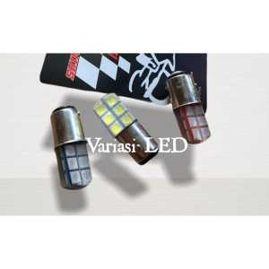 Lampu Stop Belakang Motor Dc 12V - Lampu Stop Jelly 12Mata - Lampu Rem Belakang Motor - Lampu Stop Rem Kedip harga 1biji