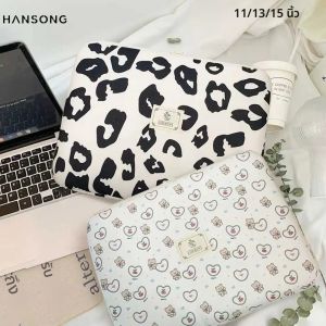 สไตล์ชิลลี่เสือดาวพิมพ์ย้อนยุคแฟชั่นกระเป๋าแล็ปท็อป 11-15 นิ้วกระเป๋าถือกระเป๋าโน๊ตบุ๊คแบบพกพาแมคบุคแอร์โปรกรณีแบบพกพา