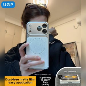 UGP | Elegant Exclusive Case with Lychee Texture and Silver Electroplated Frame