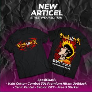 kaos psht punksther desain terbaru sablon dtf