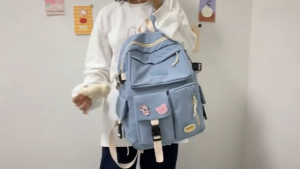 Japanese Harajuku Vintage Student Backpack Female Korean Ins College Style Versatile Girl Backpack Travel Back
