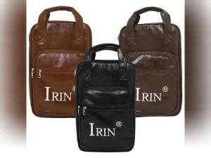IRIN | IRIN W-70 Túi Đựng Dùi Trống Bằng Da PU Ba Lô Đa Chức Năng Có Túi Bên Ngoài Hộp Đựng Dùi Trống Cho Phụ Kiện Trống