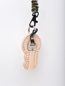 Handmade Double-Sided Top-Layer Cowhide Key Pouch Storage Bag Creative Lock-Key Organizer Versatile Single-Stitch Design