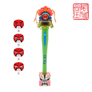 FengYatang Peking Opera Doll Face Changing Pen Toy Mascot Beijing Childrens Doll Gift Traditional Chinese Folk Art Craft