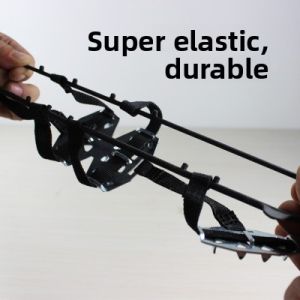 Outdoor 24-Tooth Tungsten Steel Ice Claw Non-Slip Shoe Cover for Climbing Fishing and Ice Crawling Ideal for Winter Mountaineering