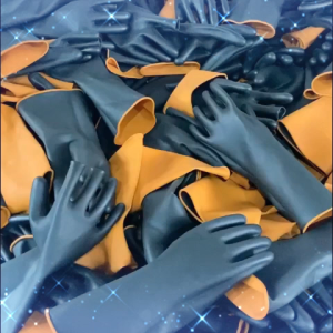 Household Cleaning Artifact Acidproof Alkali Latex Gloves Wear Antiskid Gardening