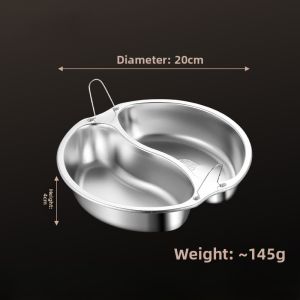 Three-Compartment Steam Tray 304 Stainless Steel Duck And Goose Steam Pan Steamer Dish Rice Cooker Inner Steaming Grid