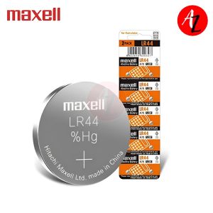 Maxell LR44 Alkaline Button Cell Battery Long-Lasting Power for Watches Calculators Toys Clocks and Small Devices