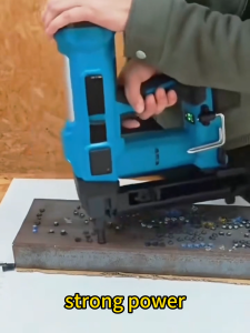 Lithium battery brushless electric steel nail machine cable groove concrete nailing machine electric nail machine for water and electricity door and window installation ceiling nailing