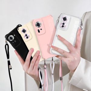 New Phone Case OPPO Reno11F Reno 11 Pro 10 Pro + 11F Plus 5G Hot Simple Fashion Casing Four Corners Anti-drop Anti-shock Soft Back Cover with Lanyard 2025