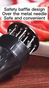 21Pin Stainless Steel Plastic Meat BBQ Beef Chicken Veal Pork Chop Loose Cooking Kitchen Cooking Jarum Pelembut Daging