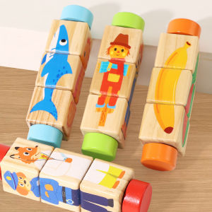 Educational Grab Rotating Puzzle Building Blocks