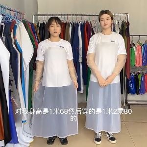 PVC apron tether frosted transparent wear-resistant oil-resistant waterproof kitchen aquatic products