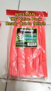 NICEMAN 3.0MM X12" TRIMMER LINE 1KG PACK (NGT1000) READY CUT