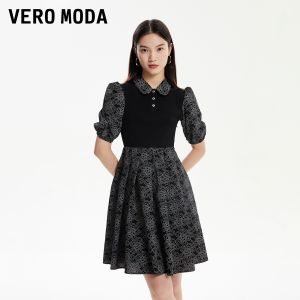 Vero Moda | Đầm Cao Waist Ruffled Collar Ngọt Ngào