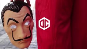 (Ready Stock) Money Heist Red Costume Jumpsuit Cosplay Halloween Party La Casa De Papel Adult Kid Children with Mask