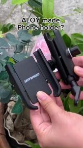 HOTSPEED Cellphone Holder for Motorcycle Aluminum 360° Rotatable Phone Holder Alloy Original V4 Cp Holder Side Mirror