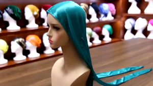 Durag Silk Pirate Cap Bandana Extra Long Tail Waves Soft Fashion Head Wraps Red Black For Men Women